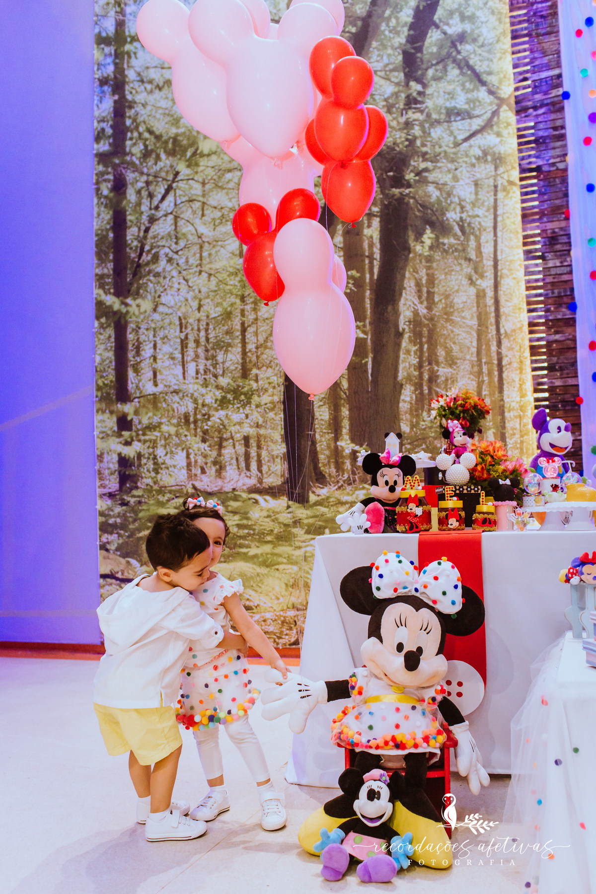Aniversário Infantil com Tema Mickey e Minnie realizado em Santo André, no Buffet Kid Beeruta