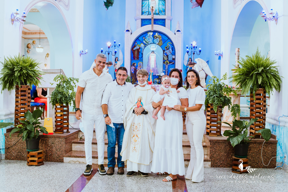 Batizado Realizado na Paróquia Nossa Senhora das Dores em Ibiúna. Recepção no Vale do Vinho