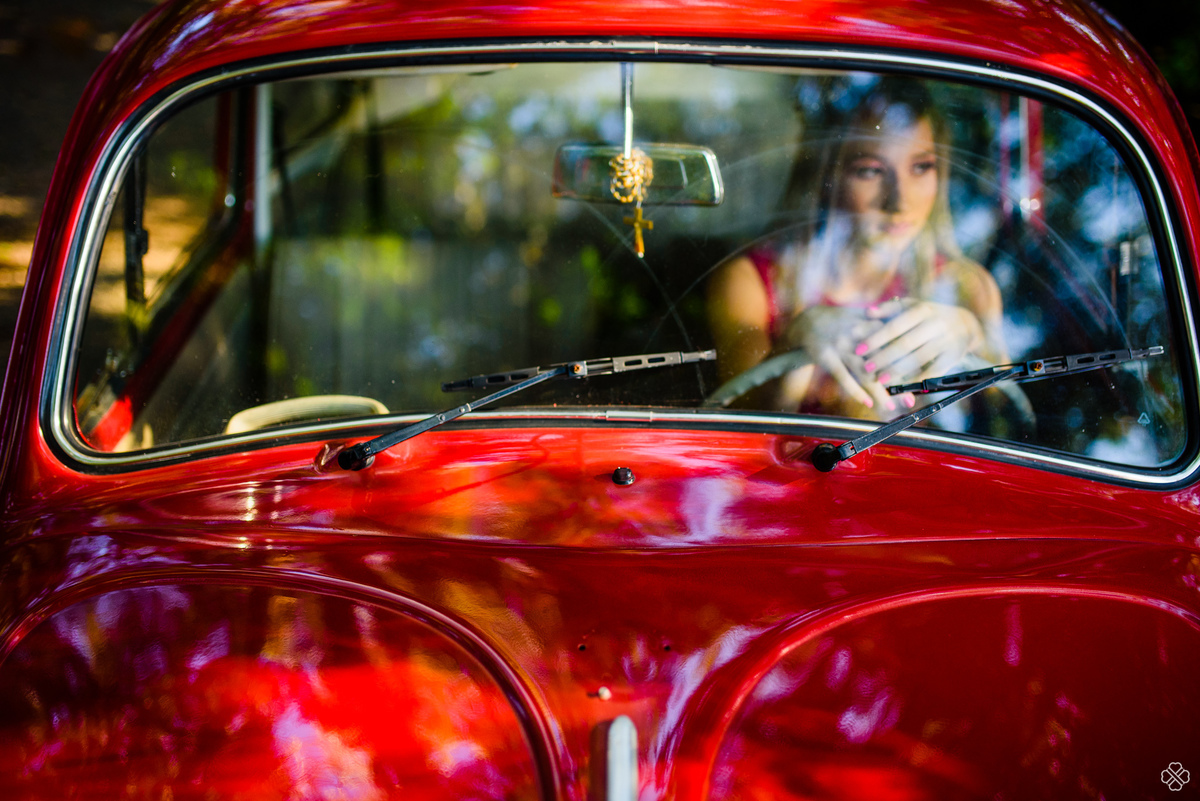 Ensaio de 15 anos com fusca