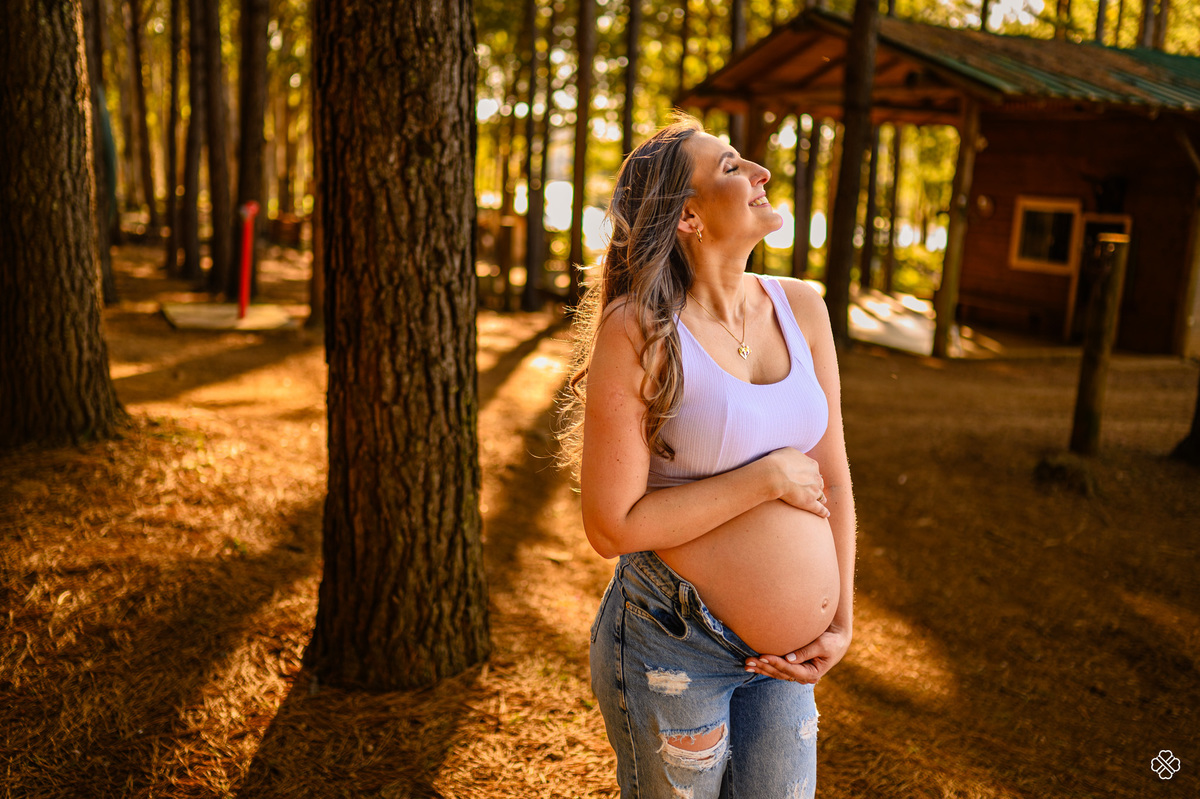 Ensaio de gestante no tedesco ecopark