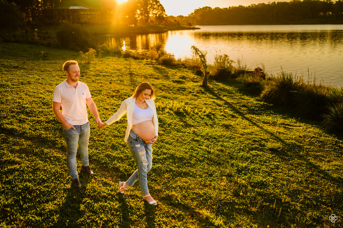 Ensaio de gestante no tedesco ecopark