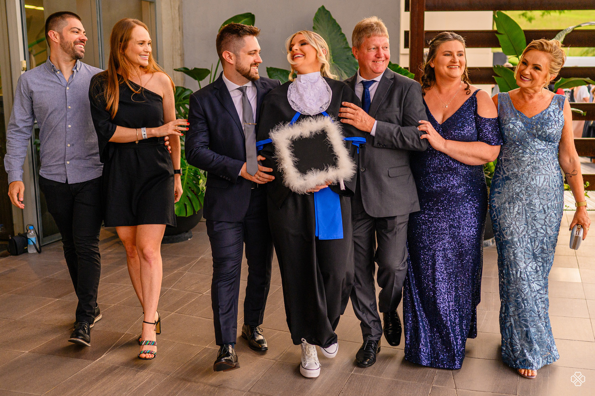 Formatura no teatro Feevale