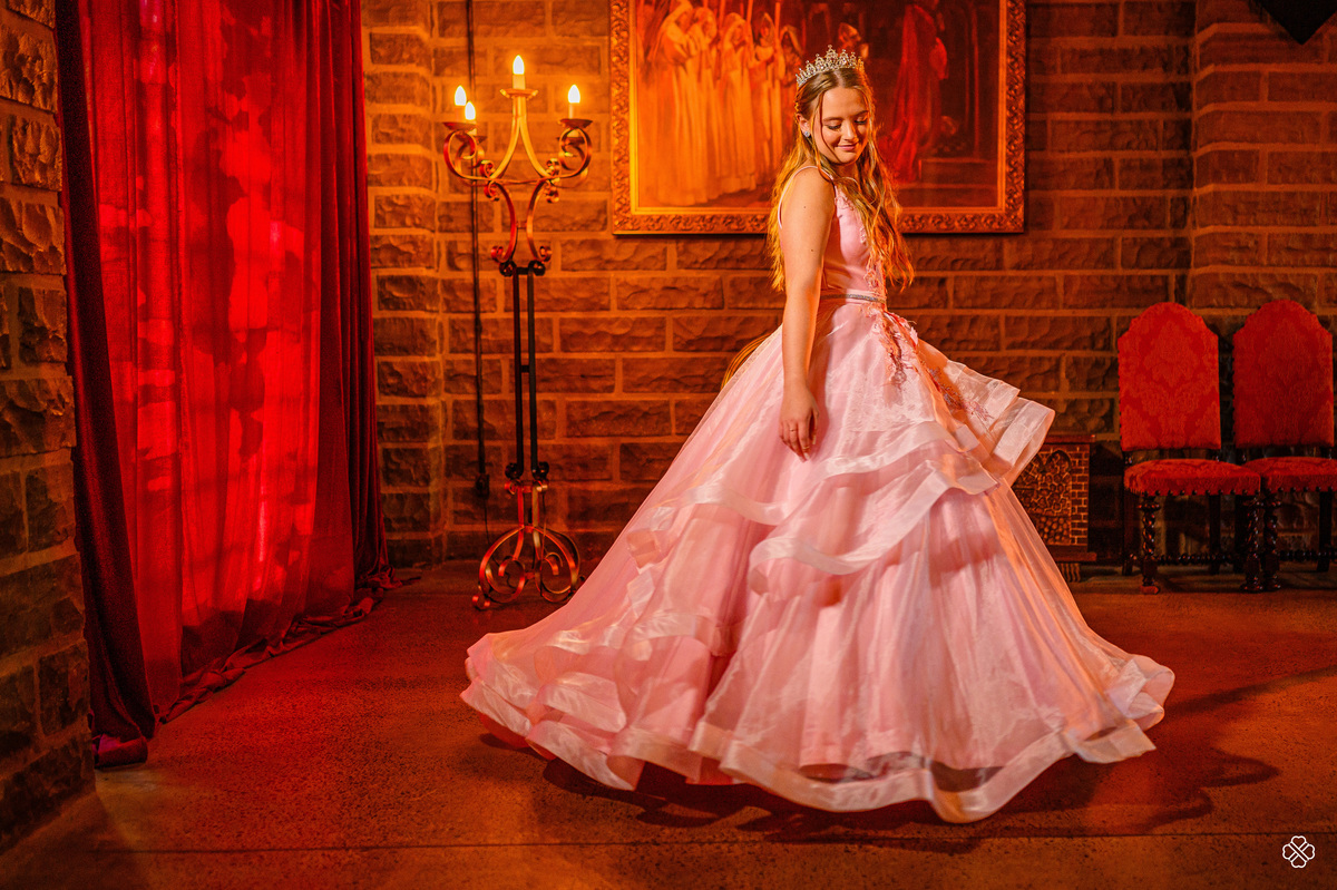 Ensaio de 15 anos no castelo