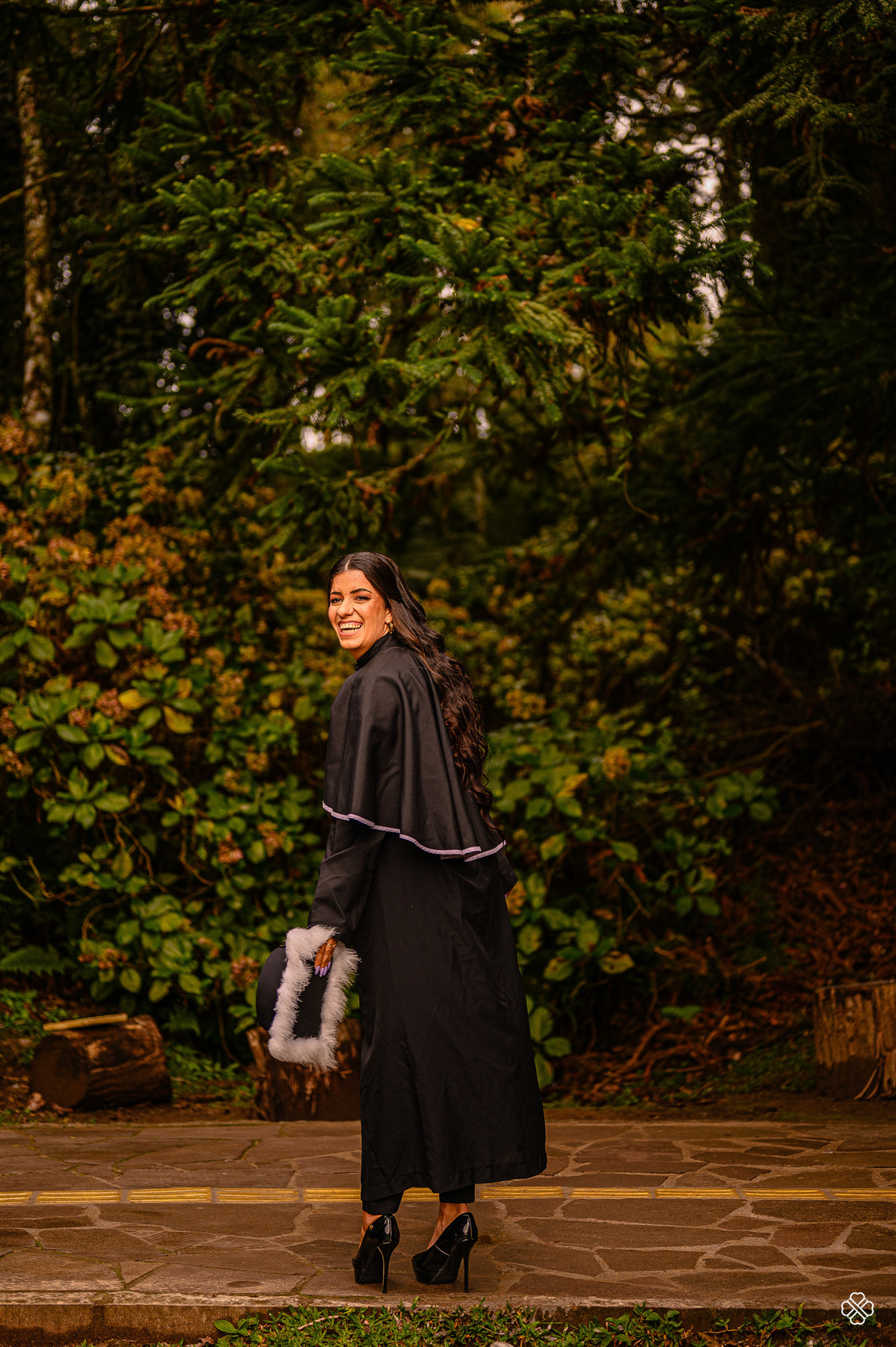 Ensaio de formatura no lago negro em Gramado