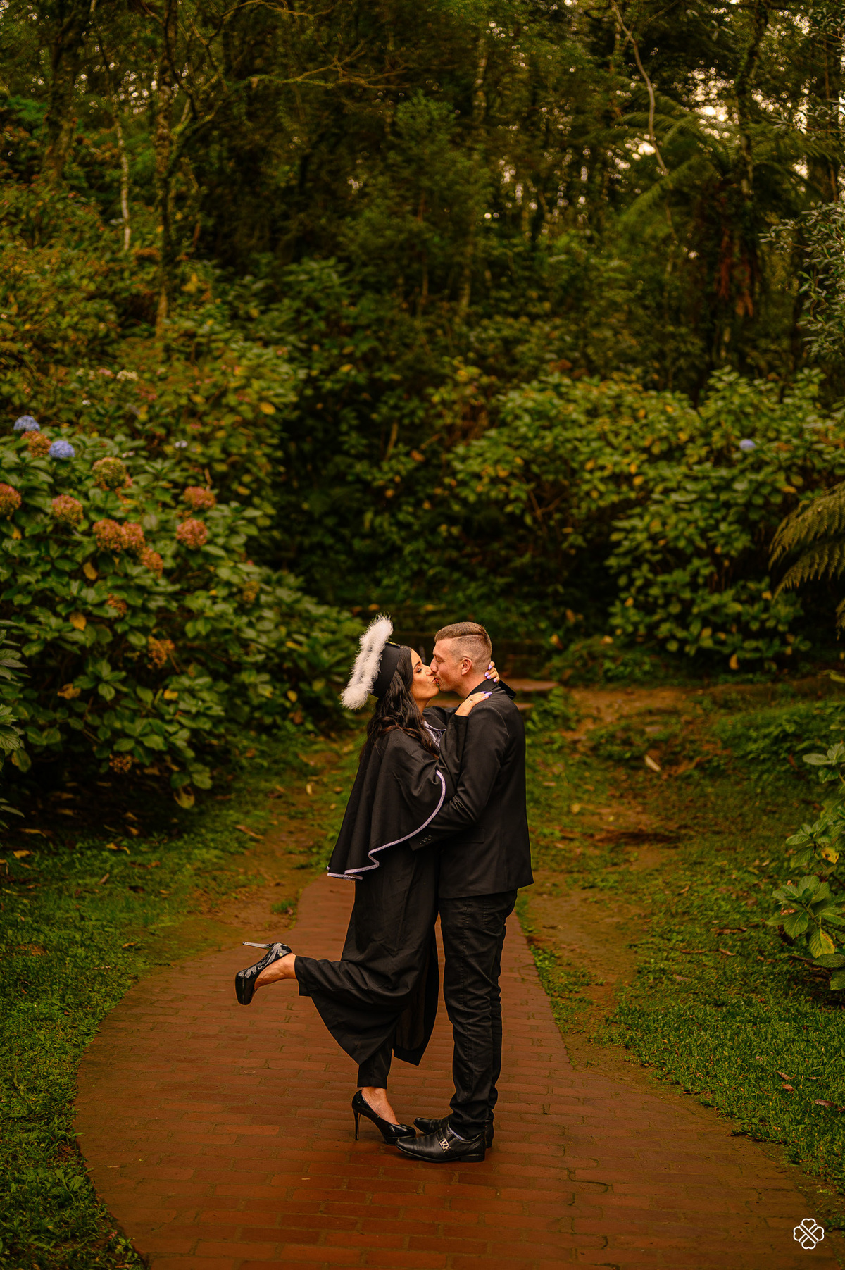 Ensaio de formatura no lago negro em Gramado