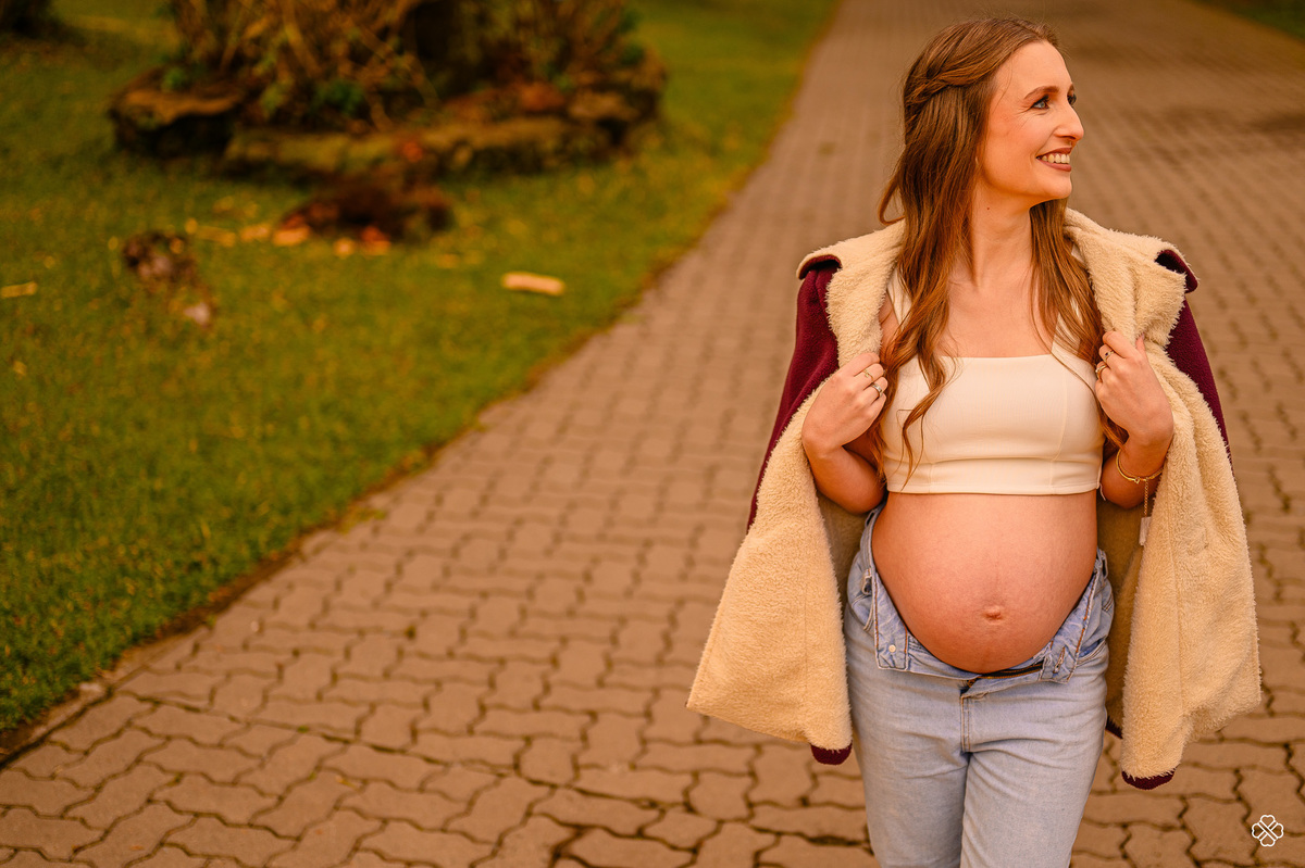 Ensaio de gestante na Serra Gaúcha
