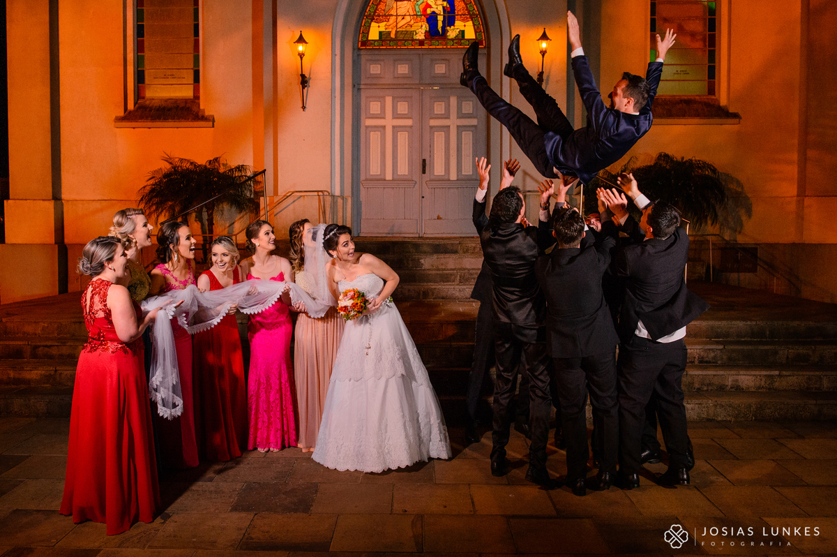 Retrato com os padrinhos