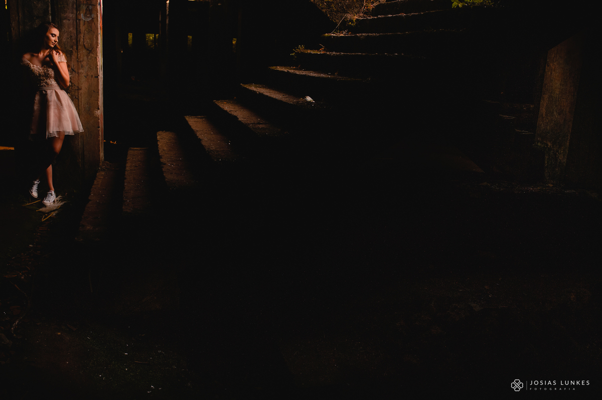 Ensaio de 15 anos nas ruinas do cassino em Canela