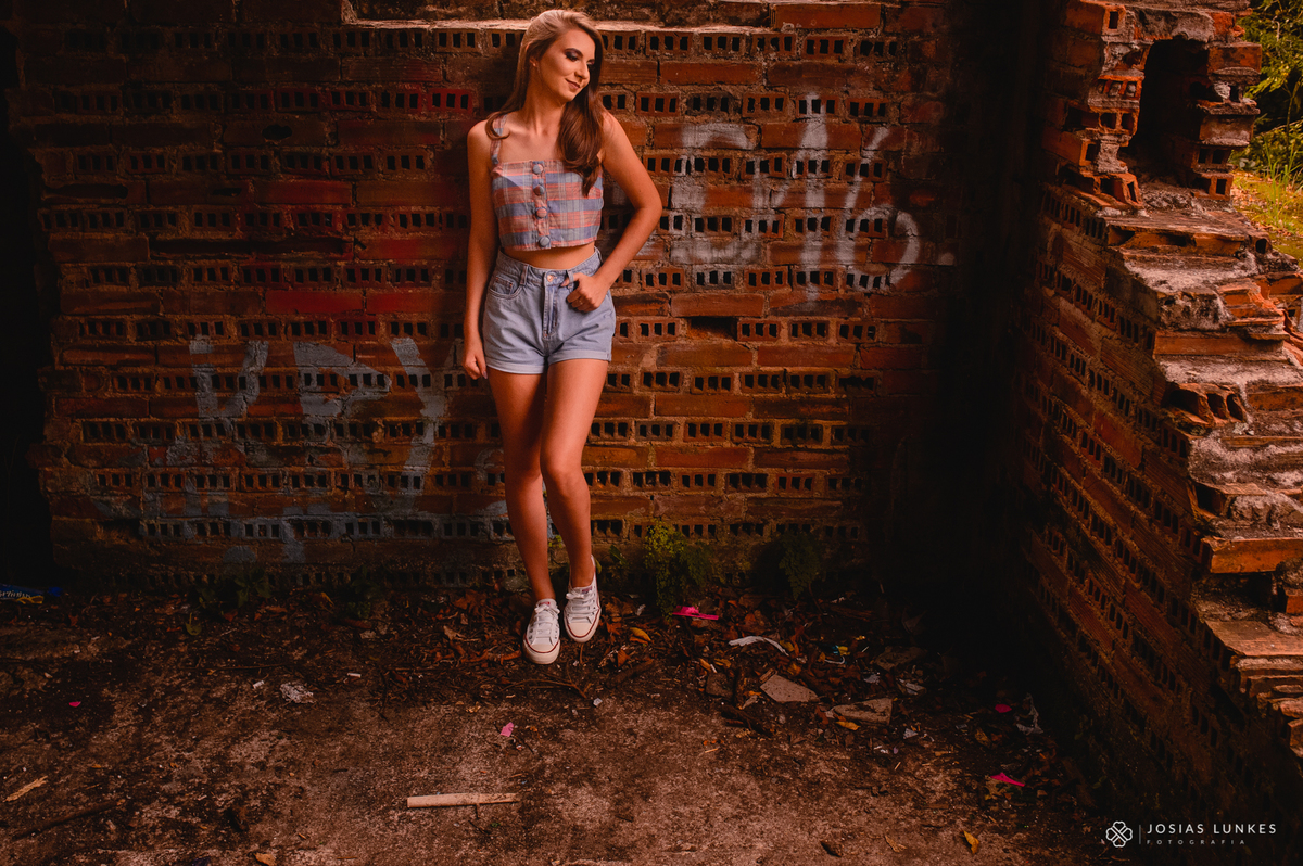 Ensaio de 15 anos nas ruinas do cassino em Canela