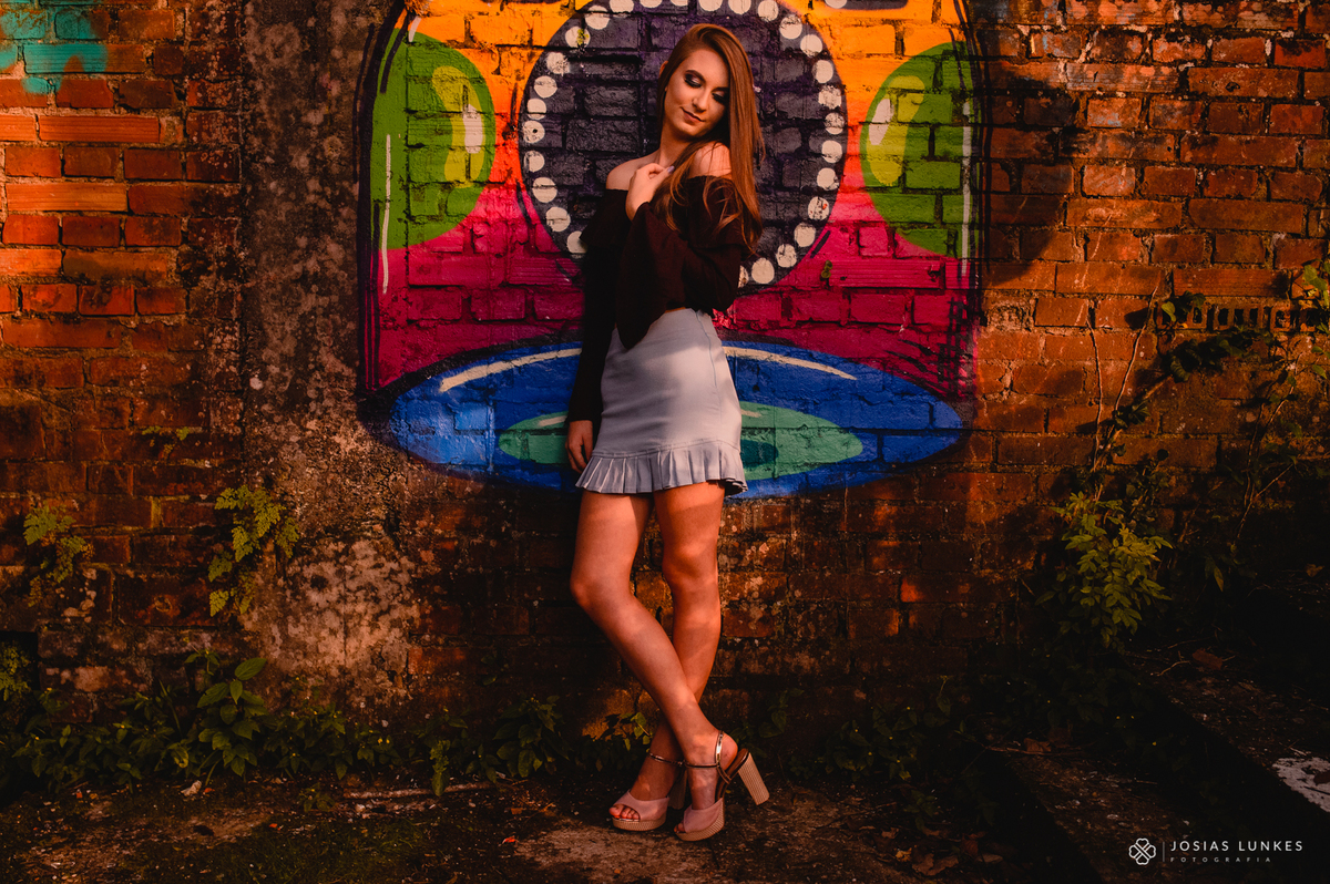 Ensaio de 15 anos nas ruinas do cassino em Canela