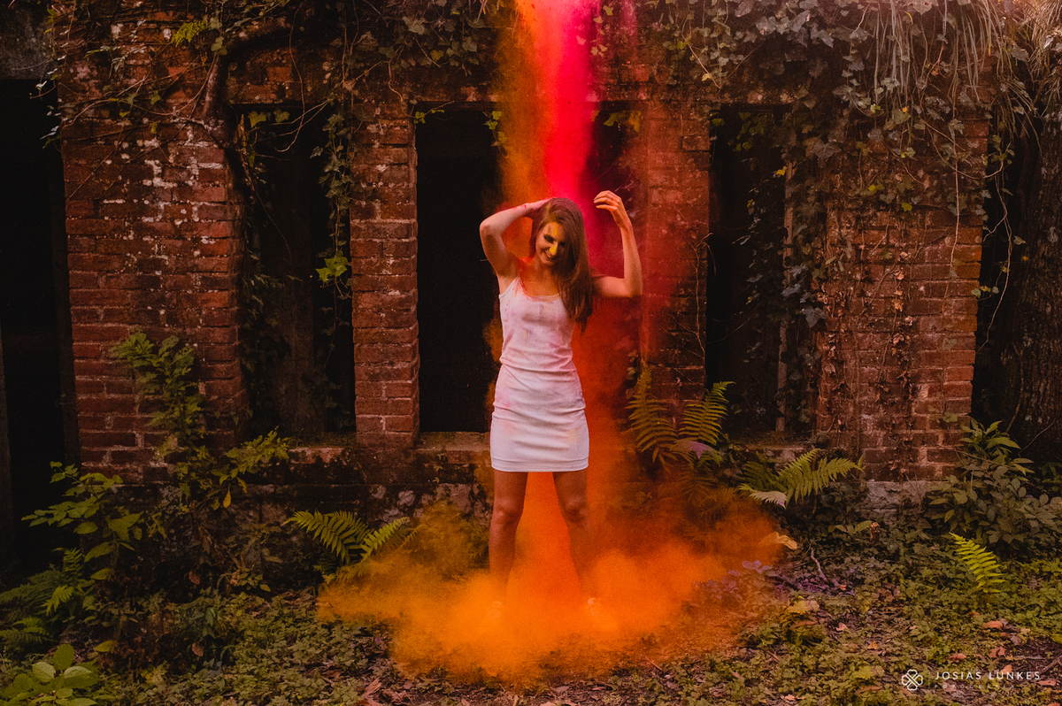 Ensaio de 15 anos nas ruinas do cassino em Canela