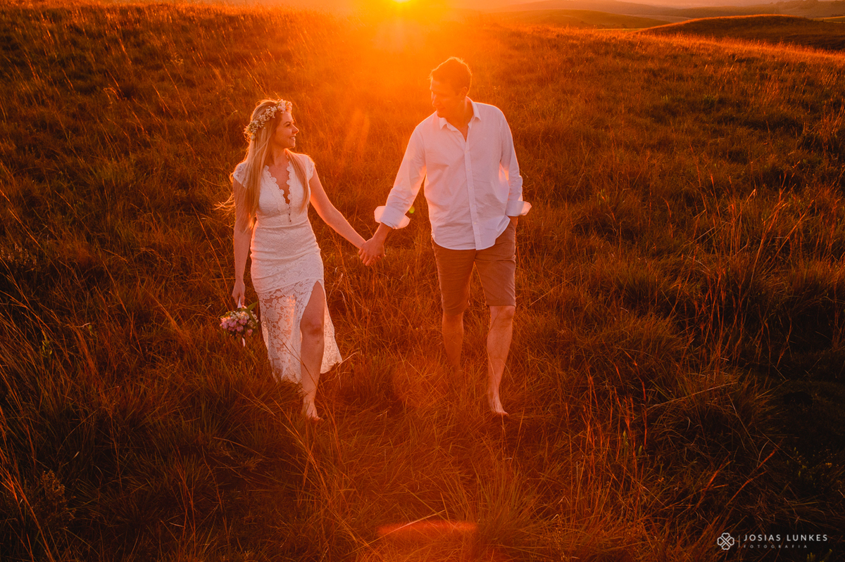 Ensaio de Casal no por do sol