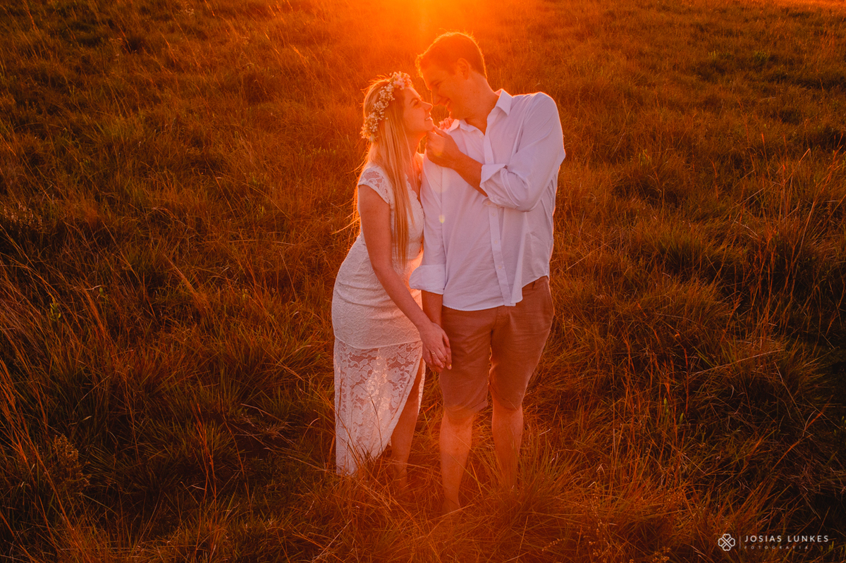 Ensaio de Casal no por do sol