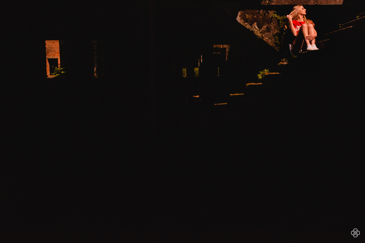 Ensaio de 15 anos nas ruinas do cassino em Canela