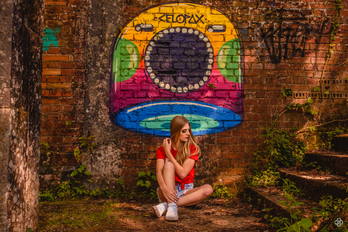 Ensaio de 15 anos nas ruinas do cassino em Canela