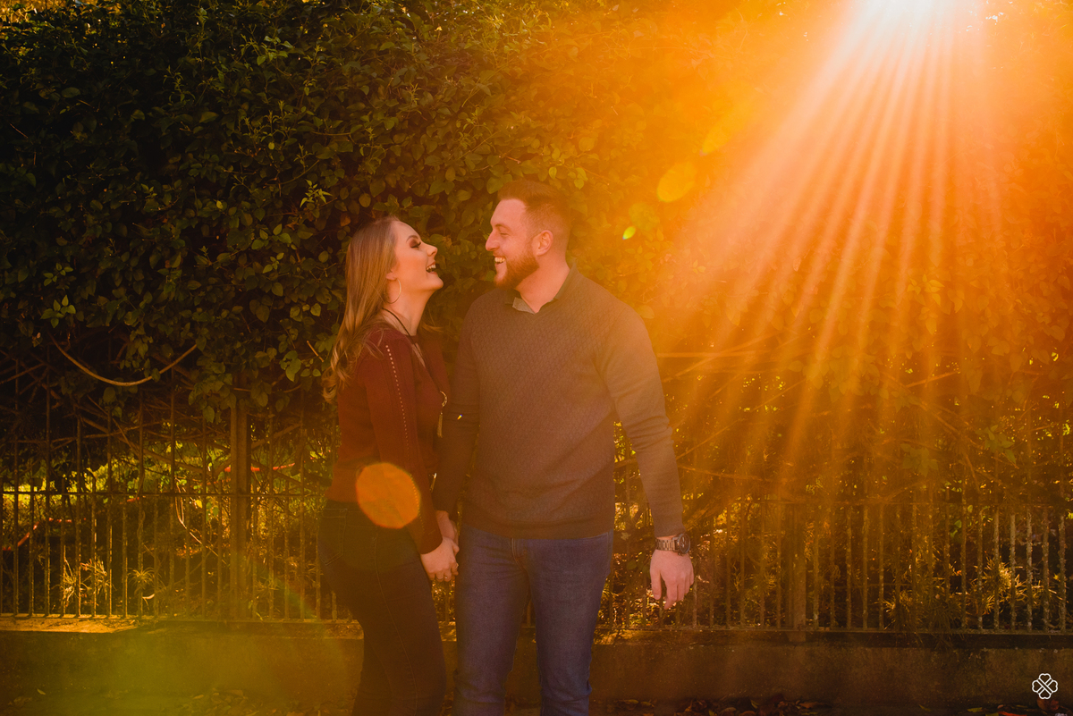 Ensaio de Casal no por do Sol