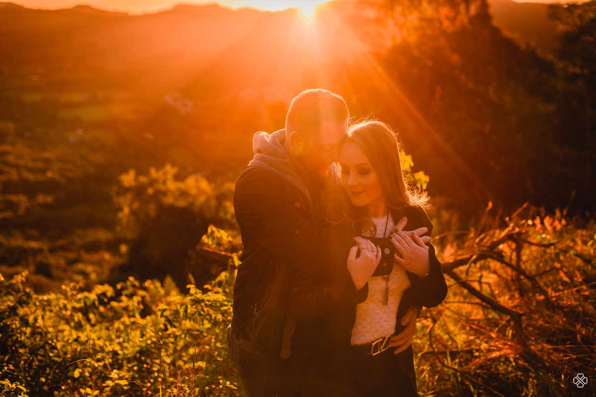 Ensaio de Casal no por do Sol