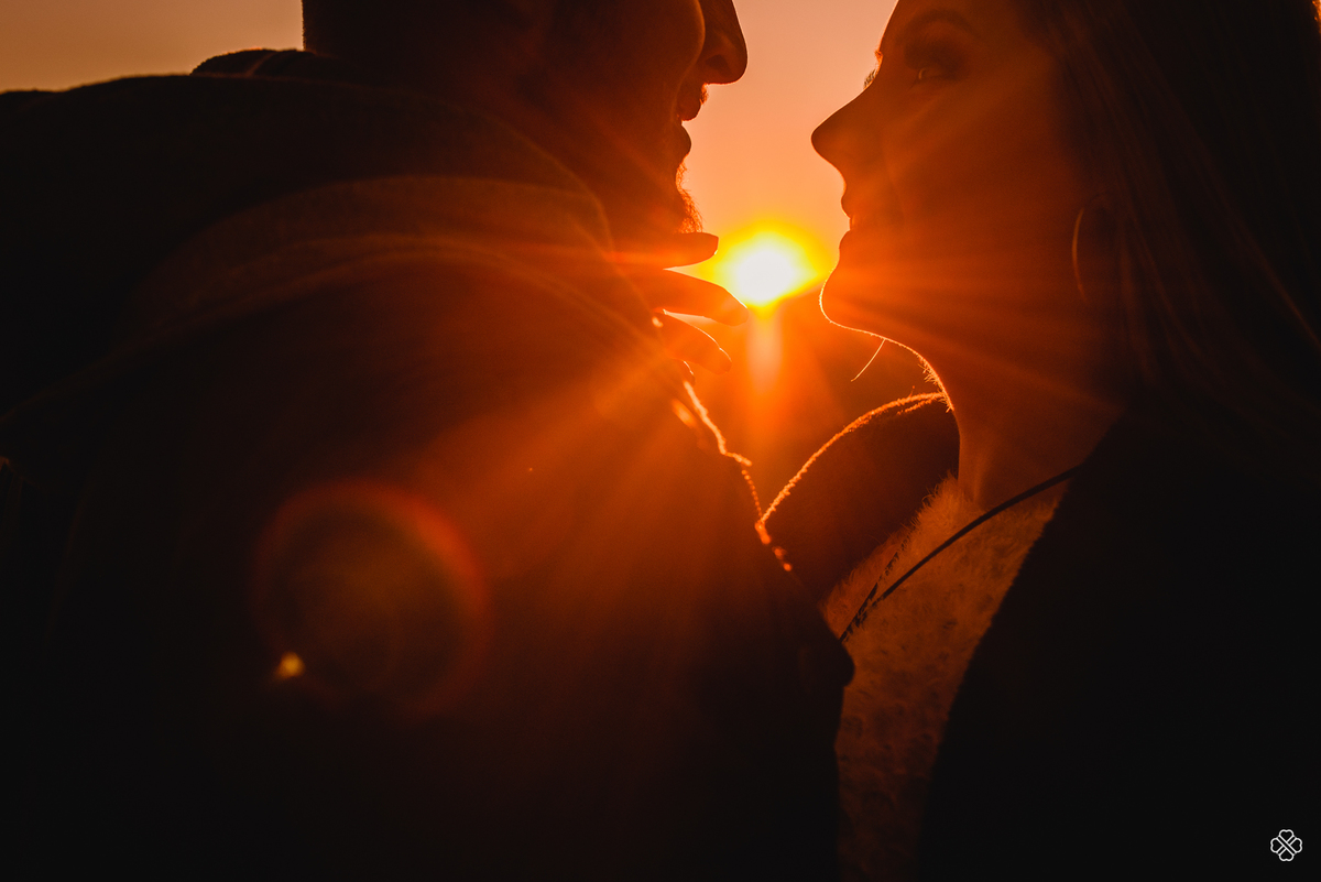 Ensaio de Casal no por do Sol