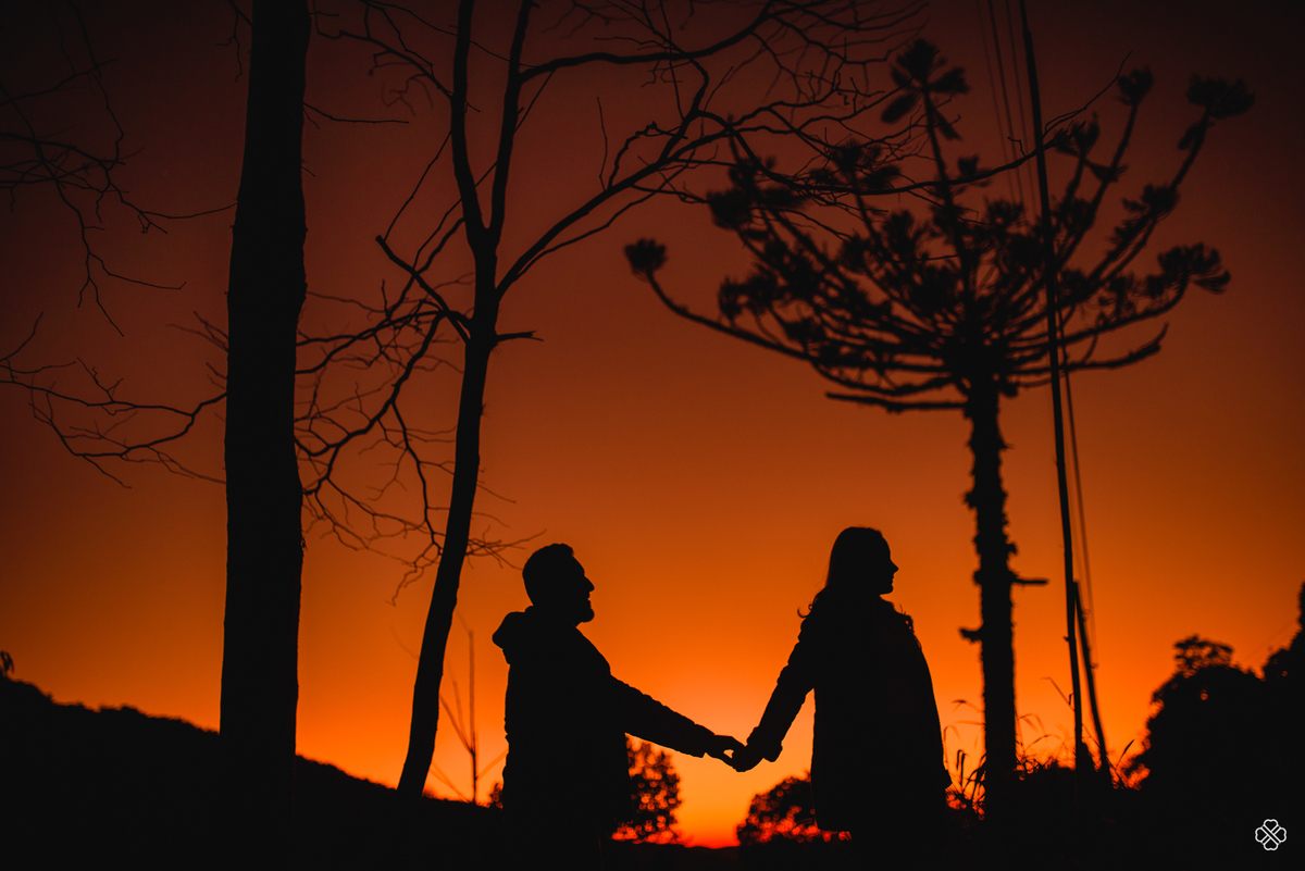 Ensaio de Casal no por do Sol