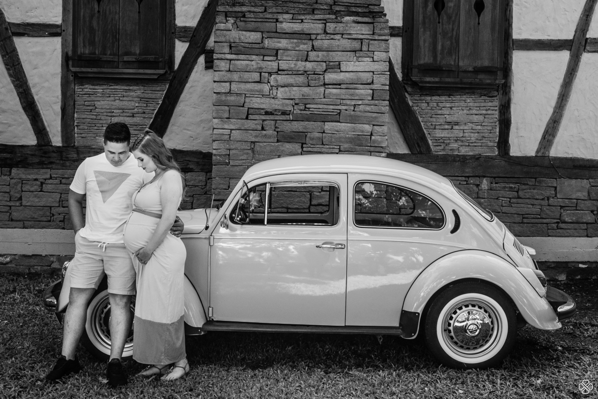 Ensaio de gestante nas casas de Enxaimel