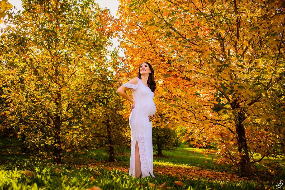 Ensaio de gestante na serra Gaúcha