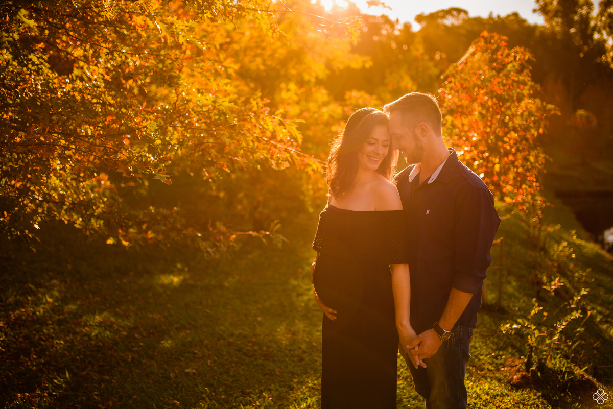 Ensaio de gestante na serra Gaúcha