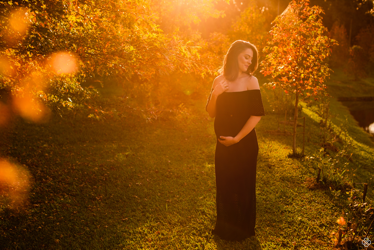 Ensaio de gestante na serra Gaúcha