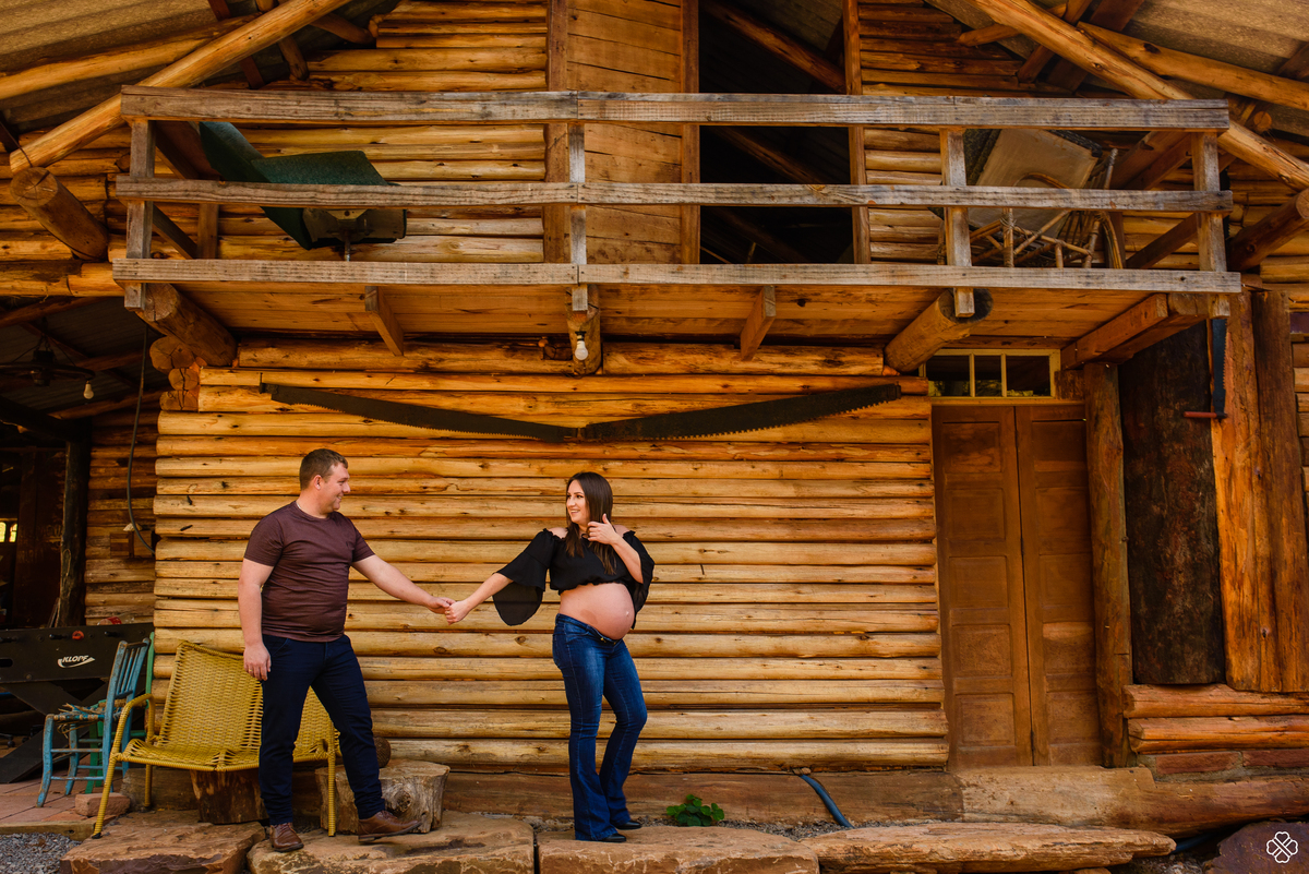 Ensaio de gestante na serra gaúcha