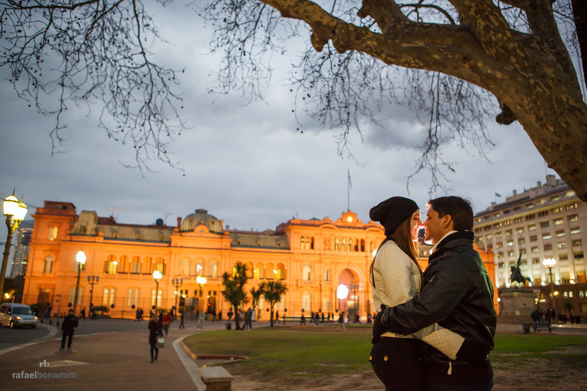 Casa Rosada, fotos do casal em sua lua de mel