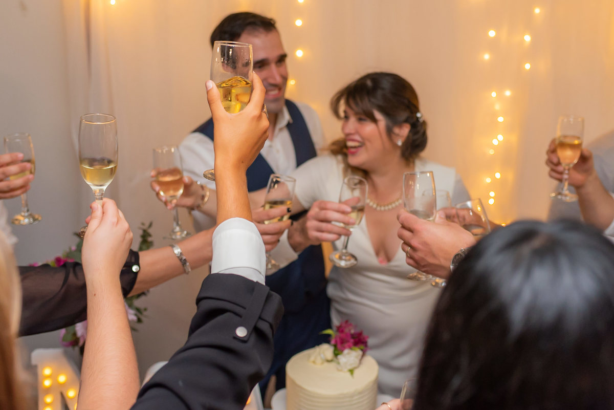 brindis y fin de fiesta de la boda