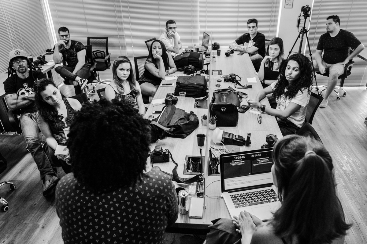 Turma lotada, fotografia, workshop