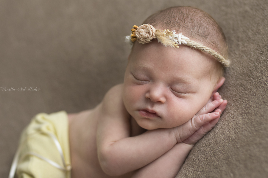 sleeping on the side close up