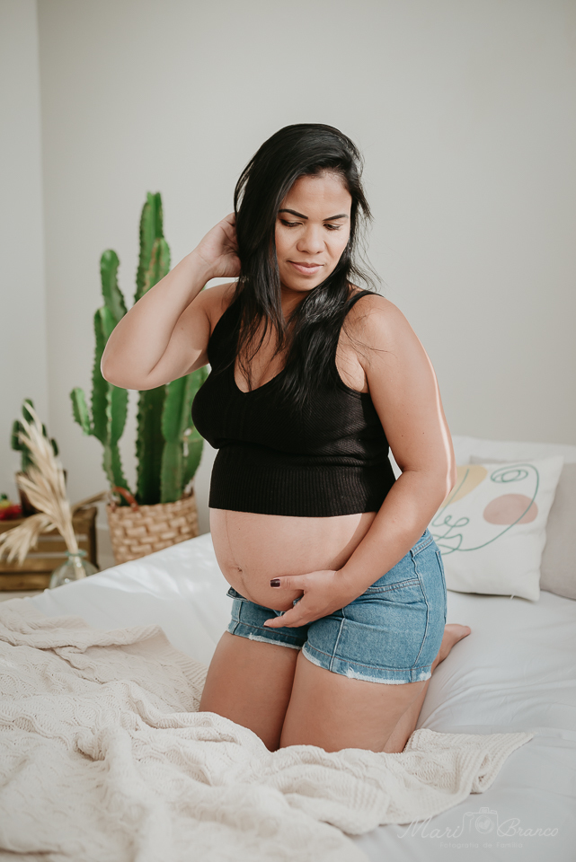 Ensaio gestante gravida em estúdio lifestyle Freguesia Rio de Janeiro