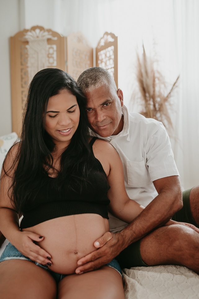 Ensaio gestante gravida em estúdio lifestyle Freguesia Rio de Janeiro