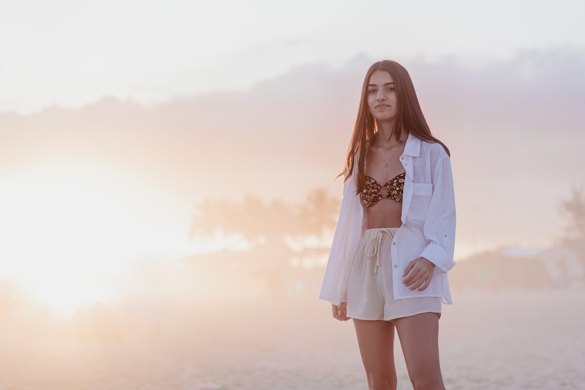 Ensaio 15 anos na praia Barra da Tijuca