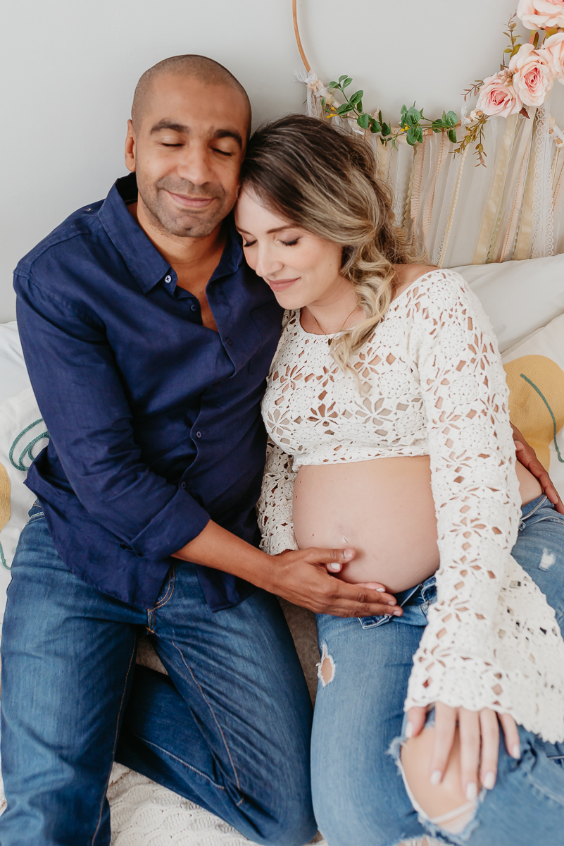 Ensaio gestante em estúdio Freguesia Rio de Janeiro