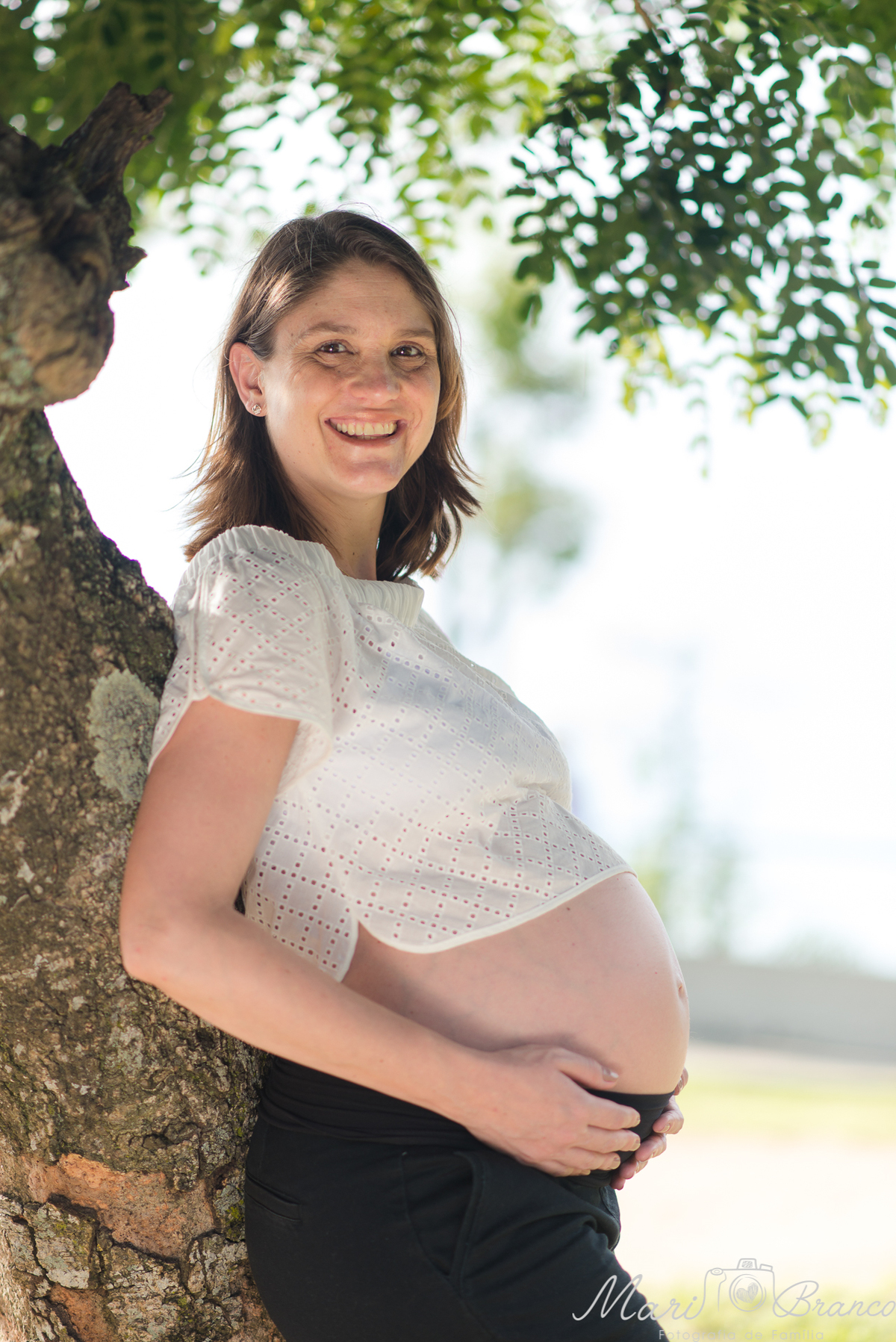 Fotografia de futura mamãe de gêmeos em externo RJ