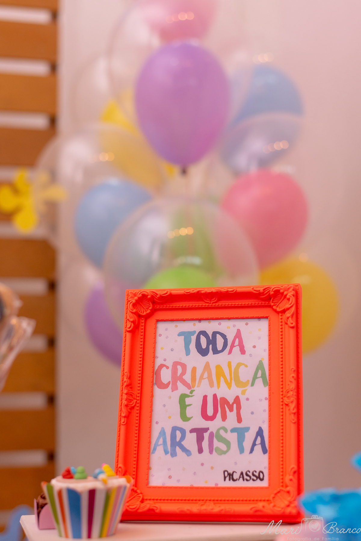 Festa Infantil 1 ano tema cores, pintura, colorida