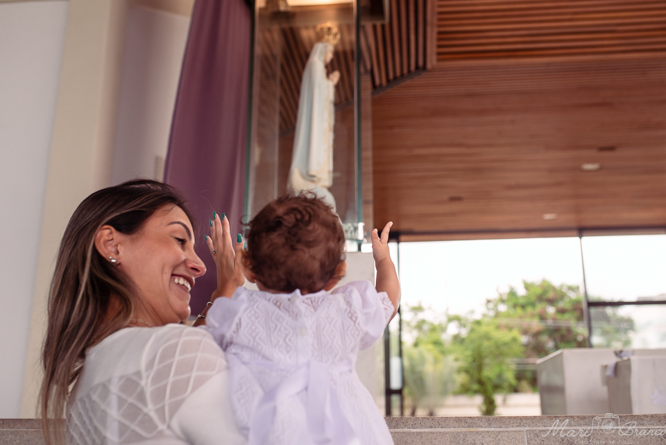 Fotografia de batismo em Santuário Nossa Senhora de Fátima no Recreio, Barra da Tijuca Rio de Janeiro