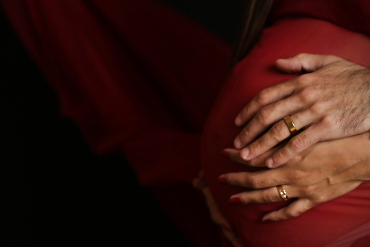 Foto da barriga da gravida