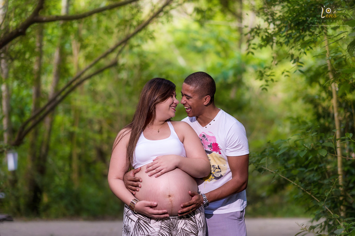 ensaio gestante no parque