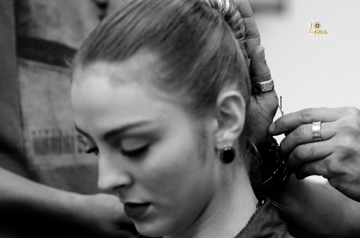 detalhes de um novo penteado