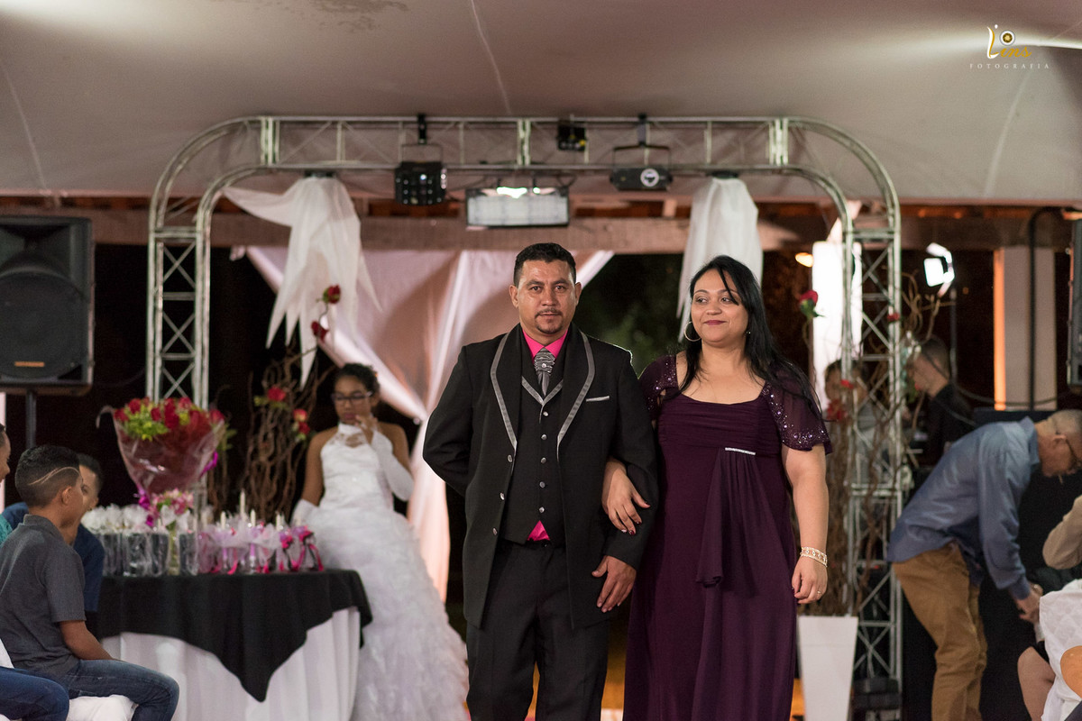 entrada dos Pais debutante