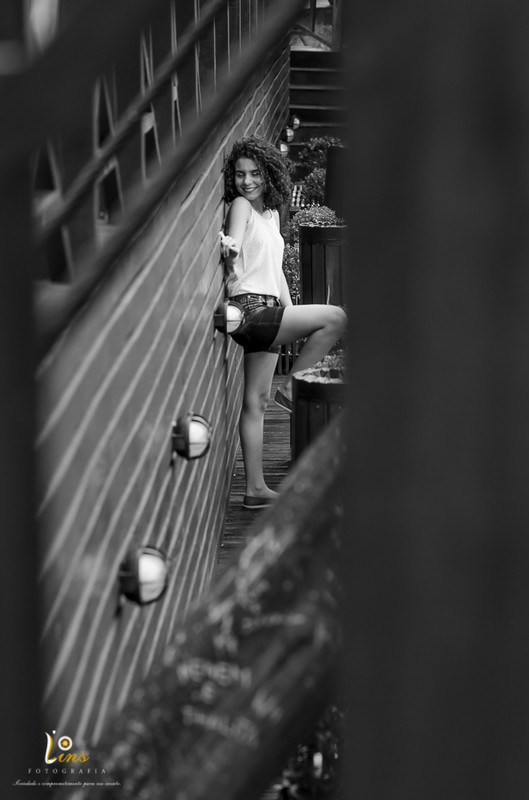 foto de debutante em ensaio externo