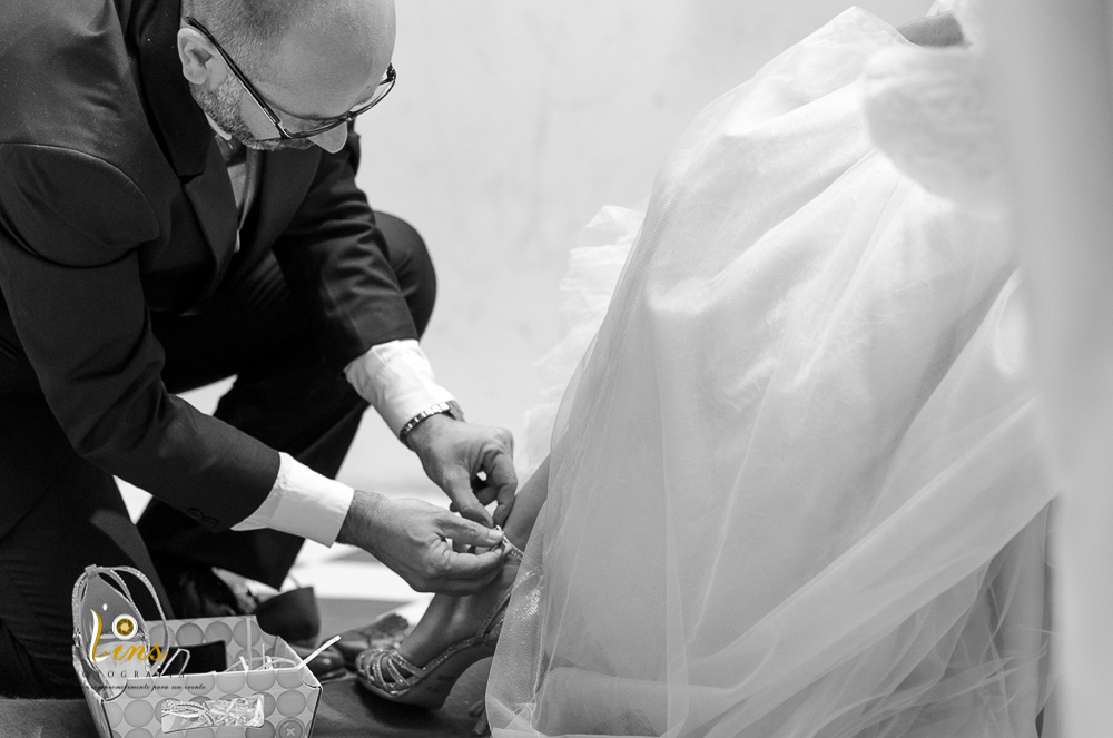 momento de colocar o sapato debutante