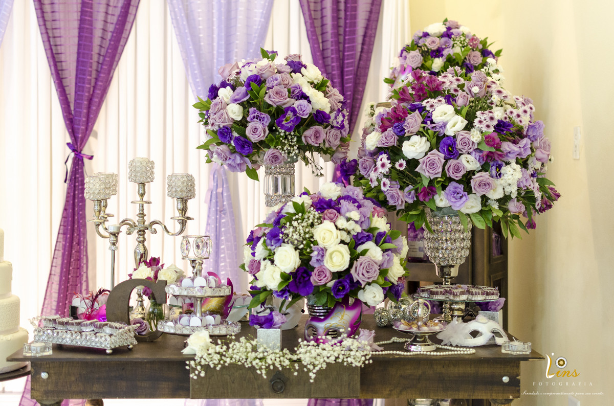 flores decoração debutante