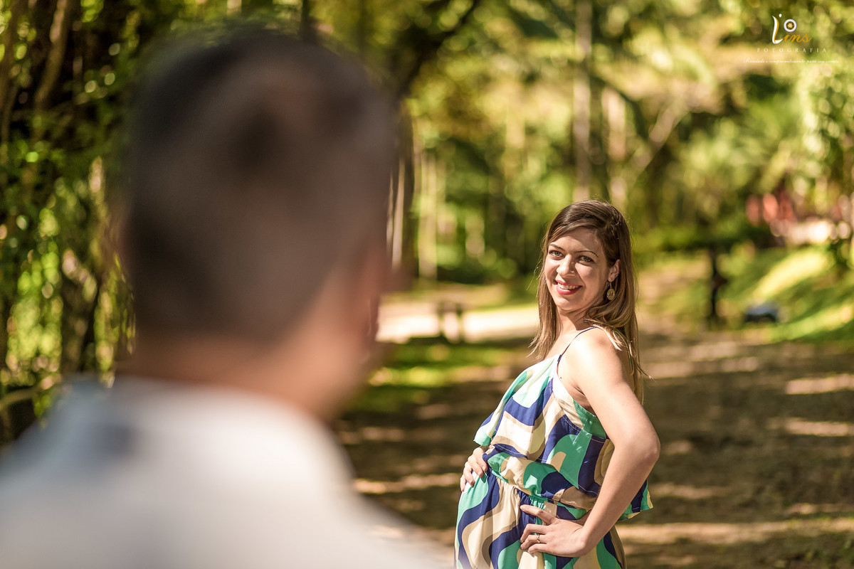 troca de olhares ensaio gestante