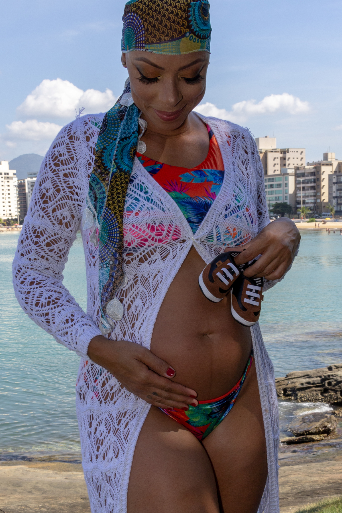 Adriana e Gabriel à espera de Benjamim por Cristiane Libardi em Guarapari/ES