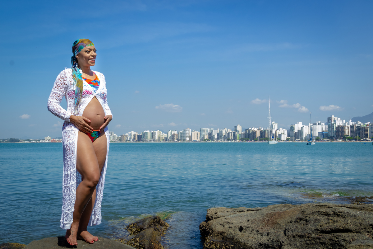 Adriana e Gabriel à espera de Benjamim por Cristiane Libardi em Guarapari/ES