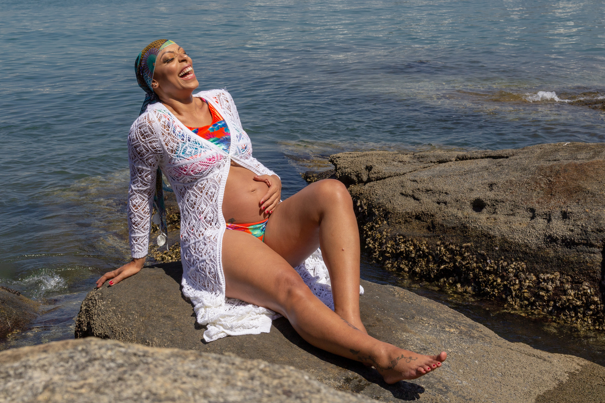 Adriana e Gabriel à espera de Benjamim por Cristiane Libardi em Guarapari/ES